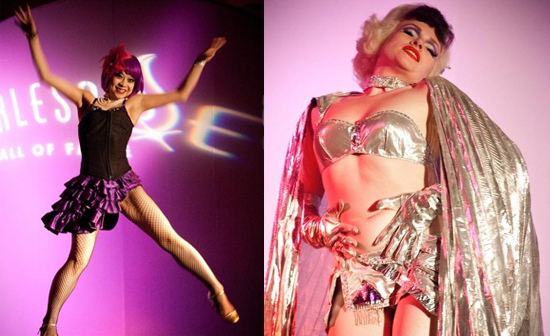 Violet Eva (left) and Ruby Valentine (right) ©LA Burlesque