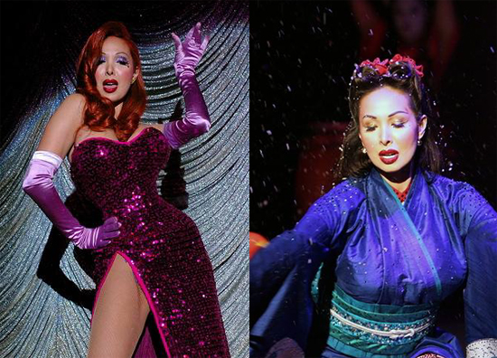 Kalani as Jessica Rabbit and 'The Geisha'